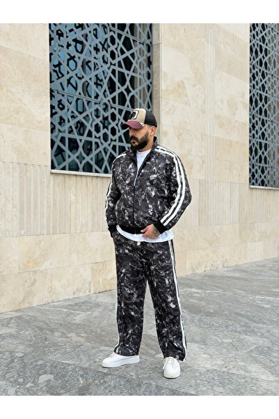 PEERLESS STORE Digital Printing Premium Cardigan & Sweatpants Set