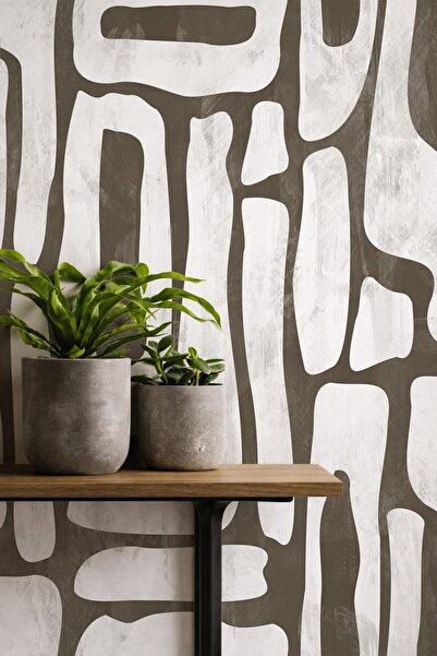 Arkhearts Forma – Organik Soyut Desenli Kendinden Yapışkanlı Modern Duvar Kağıdı