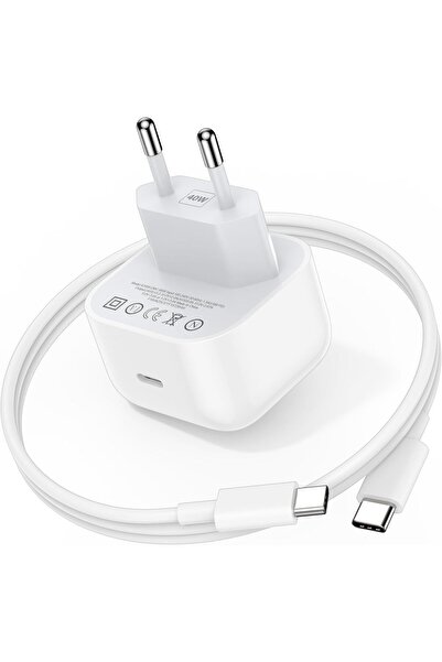 QUANDES Încărcător de rețea dinamic de 40W cu cablu USB-C