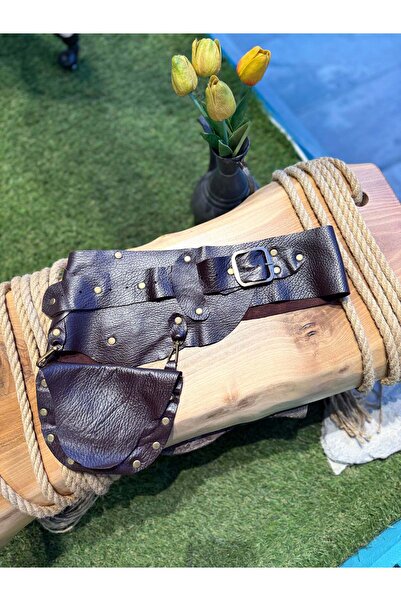 Yılday Gür Butik Laurel Pocket Detailed Handmade Design Genuine Leather Women...