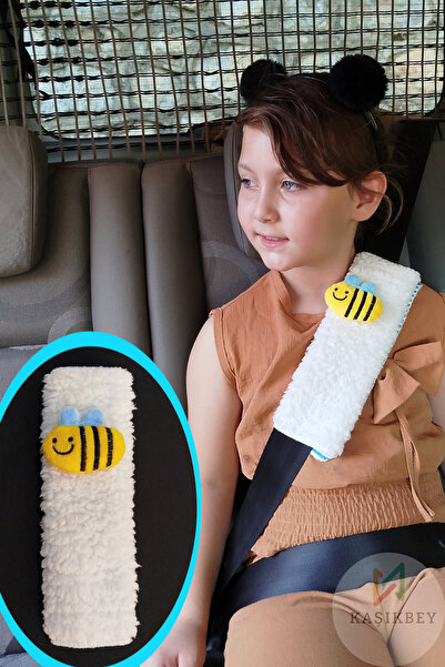 Leiste Bee Child Plush Seat Belt Cover Seatbelt Accessory Children's Educatio...