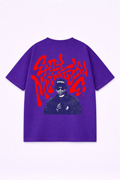 LORVEX Μπλουζάκι Oversize Unisex 100% Βαμβακερό Άνετο Μπλουζάκι με Στάμπα