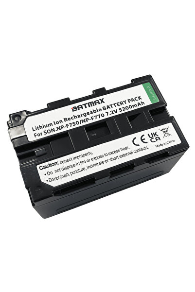 Batmax Battery for Sony NP-F750 PRO with indicator 5200 mAh fully decoded