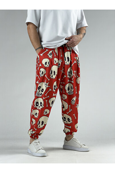COCOPELLI Skull Patterned Men's Half Shalwar Coc3042
