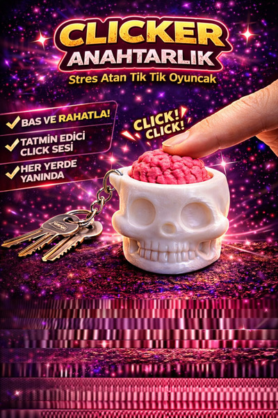 3D clicker anahtarlık