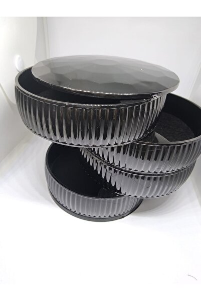 Meya design 4-Layer Rotating Cylinder Jewelry Organizer