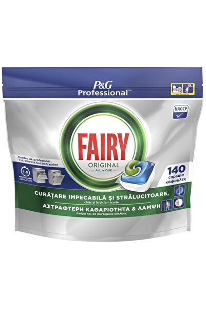 Fairy Professional Original Dishwasher Detergent, 140 Capsules