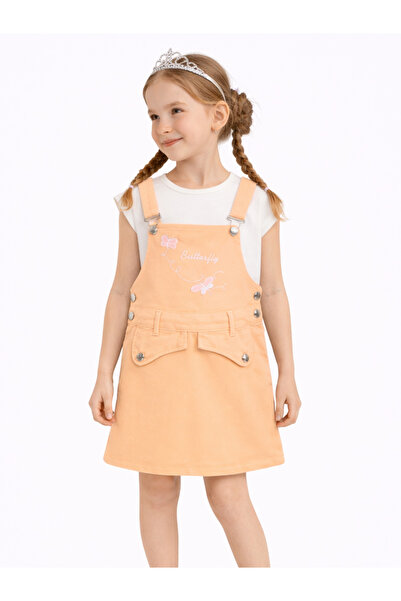 Casabony Salmon Gabardine Girls' Jumpsuit