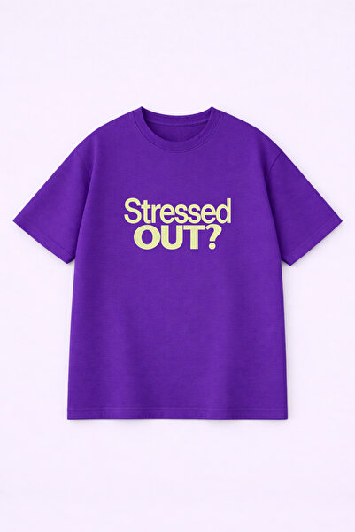 LORVEX Овърсайз унисекс тениска от 100% памук, с удобна кройка и принт