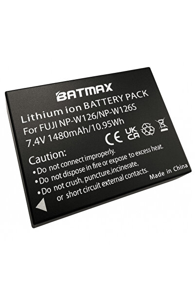 Batmax Battery for Fujifilm NP-W126 1260 mAh fully decoded