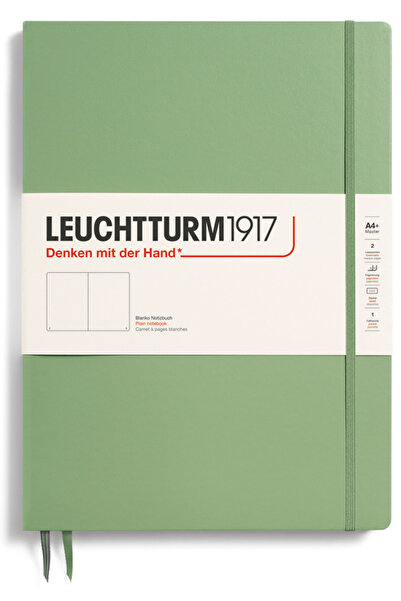 Leuchtturm1917 Зошит Master Slim (A4+), 123 сторінки, звичайний, шавлієвий.