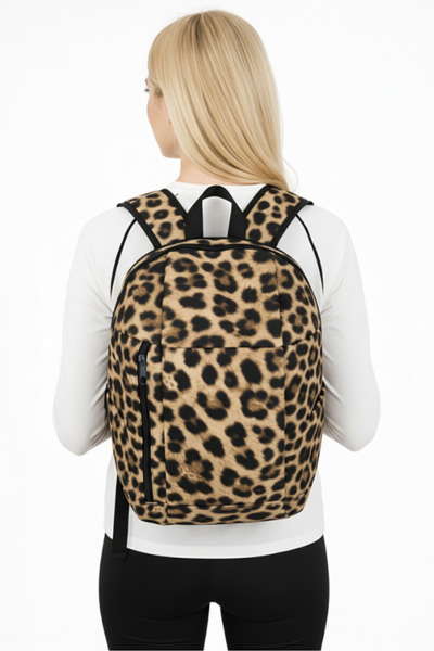 woys Mini rucsac pentru femei cu model leopard |   Utilizare zilnică și drume...