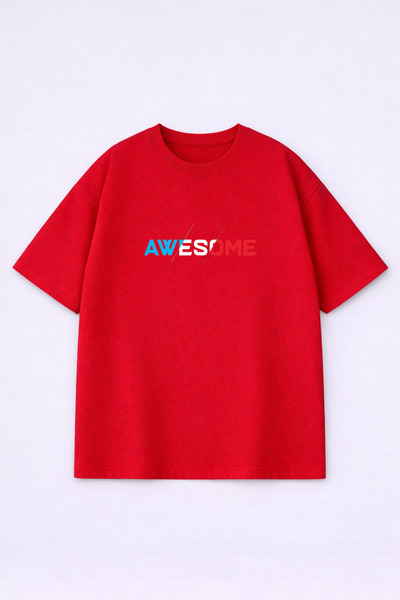 LORVEX Oversize Unisex T-Shirt 100% Cotton Comfortable Fit Printed T-Shirt