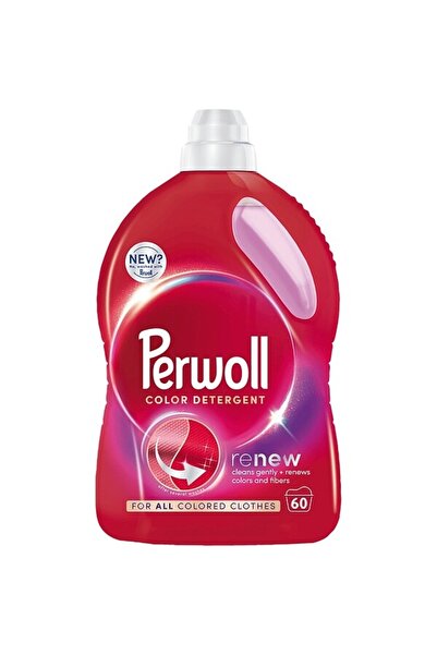 Perwoll Течен перилен препарат за цветно пране, 3 л, 60 изпирания