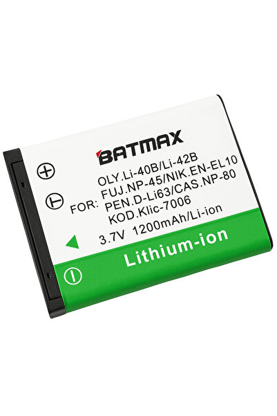 Batmax Acumulator/Baterie pentru Olympus LI-42B 1200 mAh complet decodificat