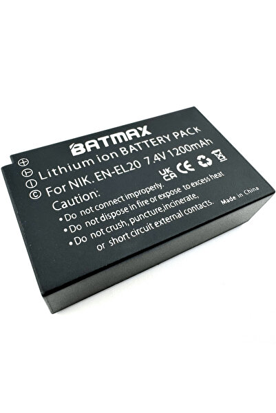 Batmax Acumulator/Baterie pentru Nikon EN-EL20 1200 mAh complet decodificat