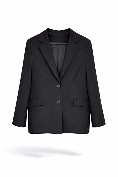 5in1Canpolat Black Blazer Jacket with Flap Pockets 5005