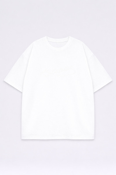 LORVEX Μπλουζάκι Oversize Unisex 100% Βαμβακερό Άνετο Μπλουζάκι με Στάμπα