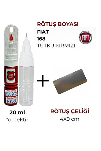 Önder Ticaret Fiat 168 Tutku Kırmızı Rötuş Boyası ve Rötuş Çeliği Egea Doblo ...