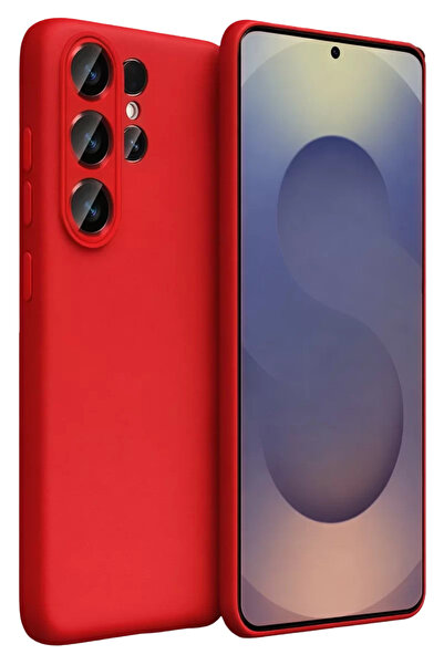 FREEDOM STOREE غطاء حماية سيليكون جديد لهاتف سامسونج جالاكسي S26 ألترا - أحمر