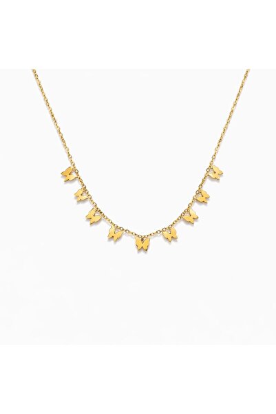NOVVO Butterfly Necklace Plated with 18k Gold