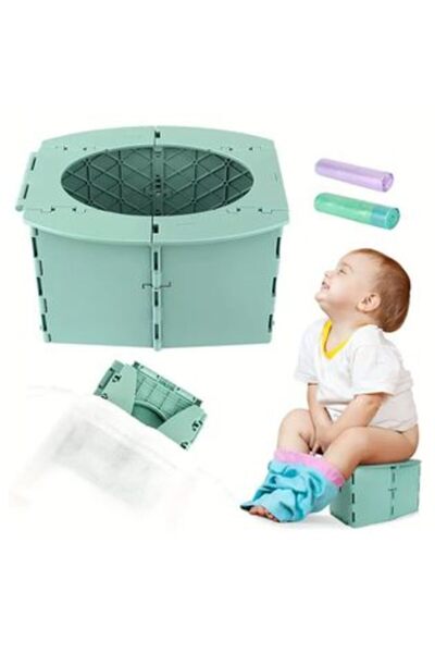 honey baby Portable Folding Green Toilet for Travel -