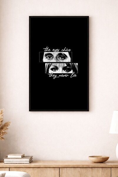 BuzzDesigns The Eyes Chico - Tony Montana & Elvira Hancock Duvar Tablosu (Çer...