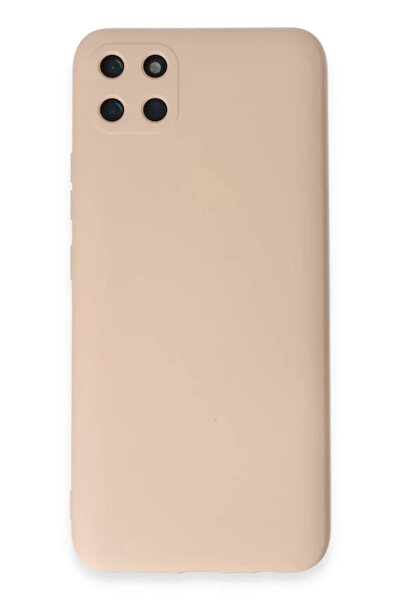 Beta Moda Hub جراب Newface Realme C11 مصنوع من السيليكون المخملي الداخلي - مسحوق