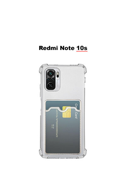 bewn Redmi Note 10S Compatible Card Holder Wallet Transparent Edge Protected ...