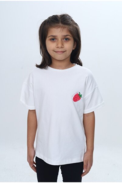 Toontoy Tricou cu mânecă scurtă și imprimeu pentru fete 24978