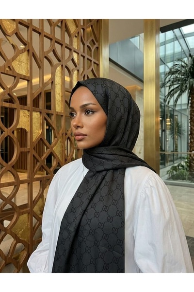 white stars Σάλι διπλής όψης με μοτίβο G