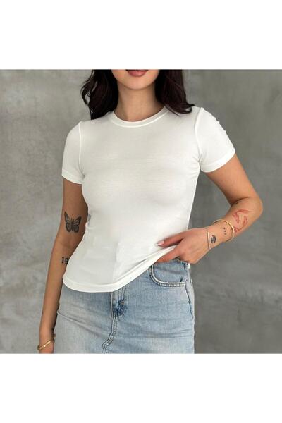 Makarina Women's Short Sleeves Modal Fabric Comfortable Fit Bady