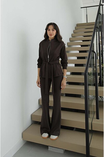 Havoş Brown Toledo Tie-Down Jacket and Pants Set