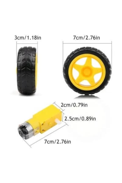 OEM Motor cu roată pentru aplicații Arduino