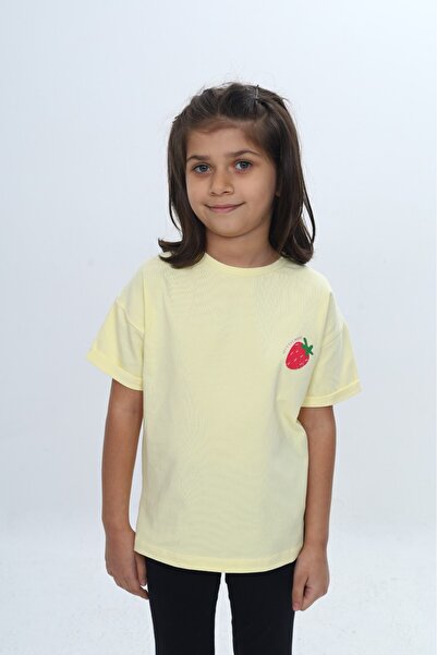 Toontoy Tricou cu mânecă scurtă și imprimeu pentru fete 24978