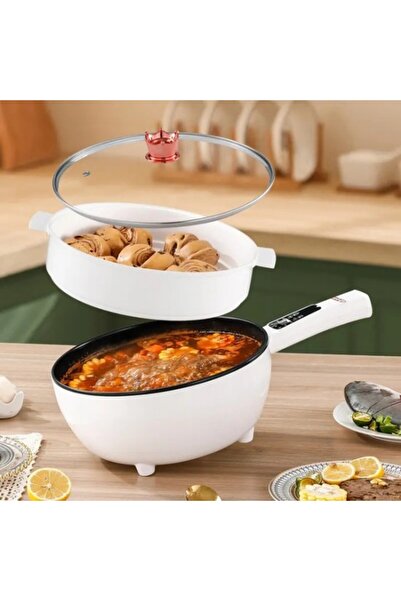 AXC Electric Frying Pan 26cm, Smart, Multifunctional 3L