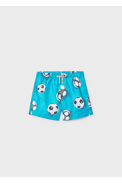 MAYORAL Boy's Patterned Bermuda Swim Shorts Turquoise - 06692