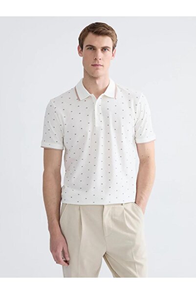 LC Waikiki Polo Collar Patterned Pique Men's T-Shirt (S6)