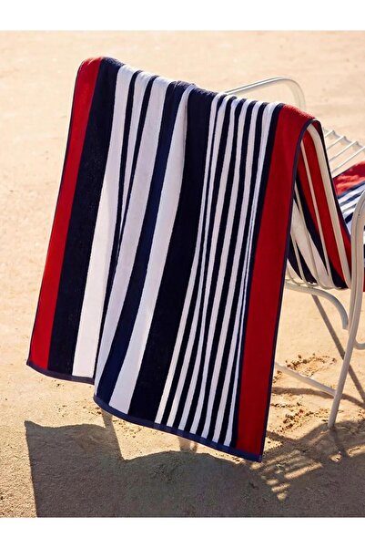 LC Waikiki Πετσέτα θαλάσσης με μοτίβο ρίγες 70x150 εκ. (S6)