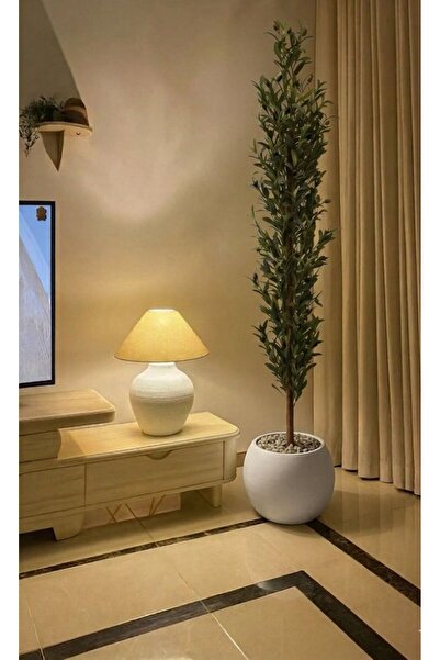 CENTRHOME شجرة زيتون مع وعاء أسود لتصميم منزل أنيق 170 - 165سم