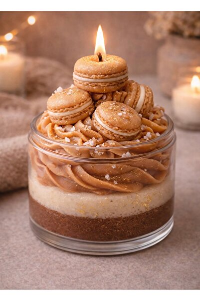 Veluna mum El Yapımı Makaronlu Karamel Lezzeti Mum 💫🍮