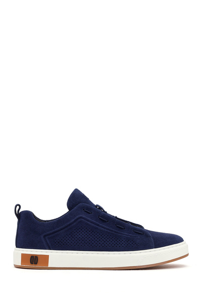 Derimod حذاء رياضي رجالي من الجلد السويدي باللون الأزرق برباط 26SFD698110