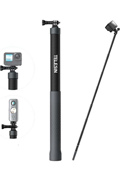 Jastech TELESIN 3rd Gen 3M Carbon Fiber Selfie Stick – 300CM Ultra Long Invis...