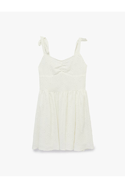 Koton Thin Straps Gipeli Mini Dress