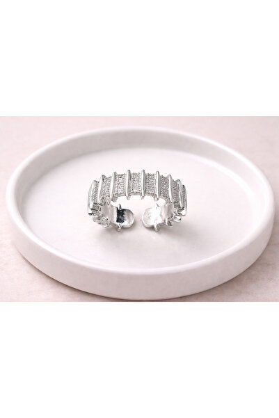 PORSE Zircon Stone Adjustable Stylish Ring with Gold and Silver Options