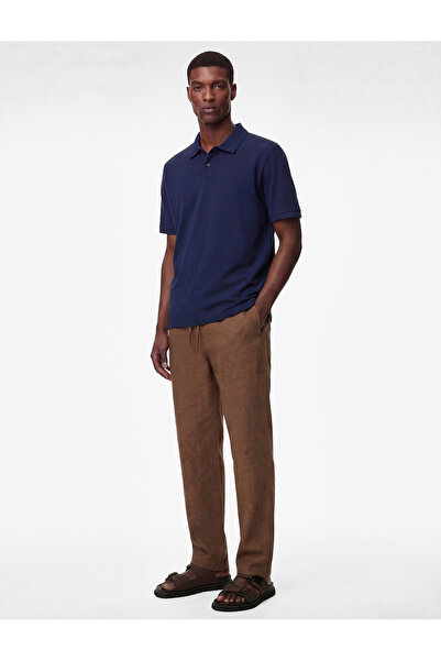Koton Pamuklu Kısa Kollu Pike Kumaş Düğmeli Polo Yaka Slim Fit Tişört