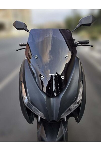MOTOCAM Arora Max PRO 125 Ön Cam 2023-2026 Model 43cm Siyah Renkli 4mm SPORTİF