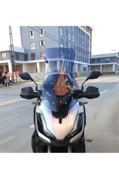 MOTOCAM Honda Adv 350 Ön Cam 2023-2026 Model 72cm Füme Renkli 4mm UZUN Gri