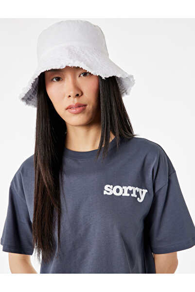 Koton Comfortable Fit Short Sleeve Crew Neck T-Shirt with Printed Back