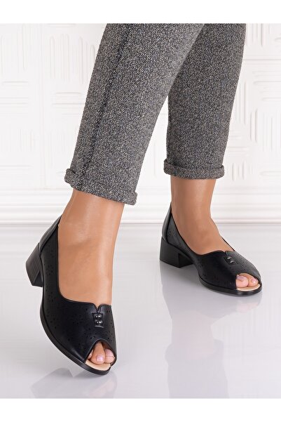 ADS Aloras Women's Black Casual Shoes Made of Ecological Leather, Size 36